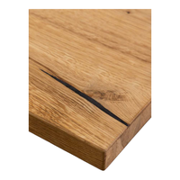 Table à manger en bois massif avec pieds croisés design |   Table à manger rectangulaire moderne, écologique, durable et stable pour usage hôtelier |   8 places