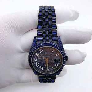 Export <b>Quality</b> Luxury Moissanite Automatic Watches Pass Diamond <b>Tester</b> VVS Clarity Watches Waterproof Available for Sale - Product Image 2