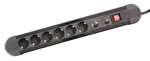 1,5 m. Presa multipla con protezione da sovraccarico 3500W 6 prese (Electro DH 36.256) - Product Image 1