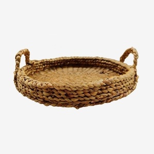 Natural <b>Seagrass</b> Rattan Storage <b>Basket</b> Cloths Art Desktop Cosmetics Storage Box Straw Container Woven Frame Money Saving Box - Product Image 4