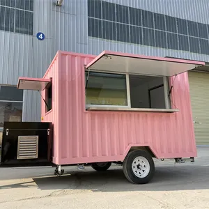 2024 ETO Popular Square Type Good Appearance Mobile Food Trailer with Cheap Price for London