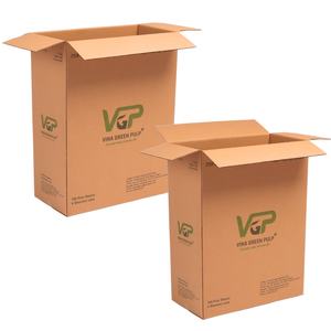 Boîtes d'emballage en carton ondulé 5 couches fabriquées au Vietnam prêtes à être expédiées avec du papier carton avec logo de bonne qualité personnalisé - Product Image 1