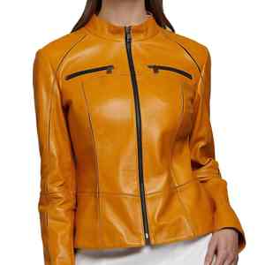 Chaqueta de cuero genuino para mujer de la mejor calidad, chaqueta de cuero de invierno para mujer, nueva chaqueta de cuero hecha a medida para mujer 2025 - Product Image 6