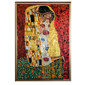 Sang trọng cổ điển sơn bền nhẹ dầu dựa trên hoa handpainted Khung vải trang trí nội thất hình & bức tranh chân dung - Product Image 1