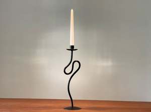 Rustic Dinner <b>Candle</b> <b>Stick</b> Holder <b>Black</b> Metal for Decorate Home Festive Hotel Restaurant Wedding Table Decoration Good Quality - Product Image 6