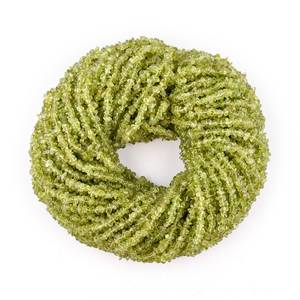 Cuentas de pepita de peridoto verde natural sin cortar Cuentas de peridoto de 4-5mm para hacer joyas Cuentas de piedras preciosas sueltas a precio mayorista - Product Image 1
