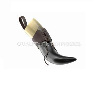 Corne à boire Viking de haute qualité avec support artisanat naturel de style animal sculpté poli pour mariage ou décoration de la maison - Product Image 4