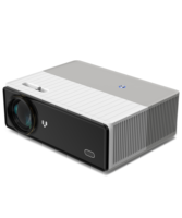 Proyector VIVIBRIGHT D4000 4K LED para Cine en Casa, con Android, WIFI, 3D, LCD, Video, IPTV, Resistente al Polvo, con Diseño de Tela Artística, 1080P, Mini Inteligente
