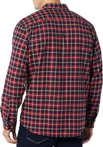 เสื้อเชิ้ตผ้าสักหลาดที่ทนทานสำหรับผู้ชายชุดทำงานกลางแจ้งผ้าฝ้ายอบอุ่นสบายทุกวันสไตล์คลาสสิกลายสก๊อต - Product Image 4