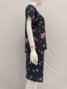 Ensemble de shorts d'été en rayonne à col en V Style simple Vêtements de nuit à manches courtes ou vêtements de relaxation à la maison - Product Image 2