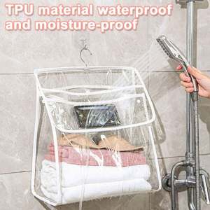 Nouvelle trousse de rangement imperméable de grande capacité, antichoc, avec fermeture éclair imperméable, trousse de rangement transparente pour cosmétiques - Product Image 6