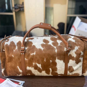 Factory Direct Sale Cheap Price Cowhide Duffle bags For Sale Hot Selling Fashion Handmade Design Cowhide <b>Leather</b> Duffle Bags - Product Image 2