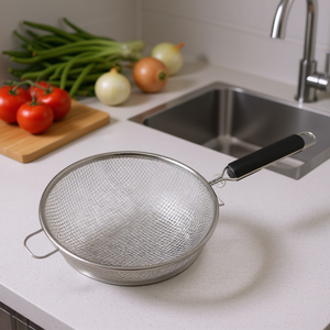 Colador de acero inoxidable de doble malla de 16 cm, modelo 14250160IVV de Ilsa, para colar y escurrir - Product Image 3