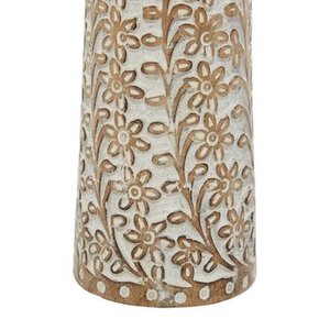 Ensemble de 3 bougeoirs en bois de couleur blanche fini avec un design élégant, parfait pour une décoration murale élégante et une ambiance intérieure - Product Image 6