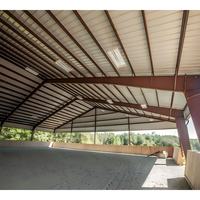 Structure en acier préfabriquée pour arène d'équitation, grand chapiteau à portée libre pour spectacles équestres