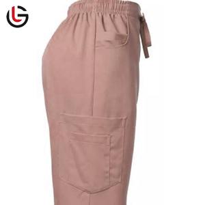 Venta al por mayor personalizable 100% algodón con cuello en V traje médico uniforme de enfermera hecho de lona para hospitales - Product Image 5