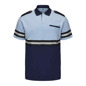 Polo reflectante de ajuste cómodo de secado rápido, uniforme de trabajo reflectante de seguridad de poliéster y algodón transpirable - Product Image 1