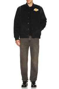 แจ็กเก็ตเบสบอลเลตเทอร์แมนมีแขนเสื้อดีไซน์ใหม่สำหรับทุกเพศเสื้อแจ็คเก็ตปักลายกำมะหยี่สำหรับทุกเพศ - Product Image 5