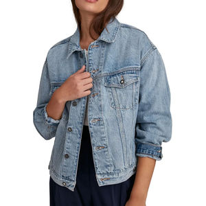 Chaqueta Corta de Mezclilla Tejida de Alta Calidad para Mujer, Temporada Invierno 2024 - Product Image 1