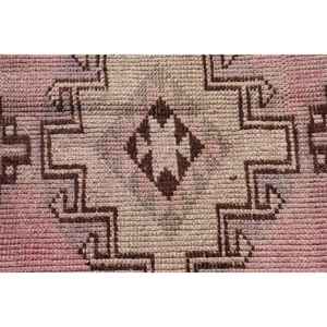 3.2x11.1 ft Turkish Rug, Vintage <b>Runner</b> Rug, <b>Red</b> Brown Camouflage Rug - Product Image 5