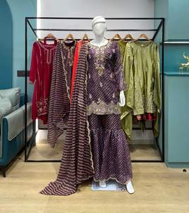 Costume Sharara de style moderne très demandé pour femmes, pour les fêtes, les réceptions et les événements festifs à un prix abordable - Product Image 5