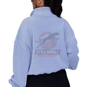 Sudadera de Mujer con Media Cremallera, Hecha a Medida, Precio al por Mayor, Último Estilo, Ropa Casual para Mujer - Product Image 5