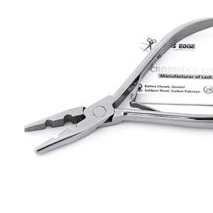 Herramientas para extensiones de cabello, cuentas, 2 agujeros, alicates para extensiones de cabello, alicates para rizar el cabello de los años 80, acero inoxidable y color plateado, facilidad de uso de 5 pulgadas - Product Image 5