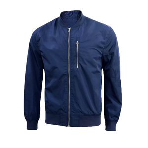 High Quality Winter Men's Stand Collar Bomber Jacket Breathable Eco-Friendly Fabric Durable Design Modern Style Front - Product Image 1