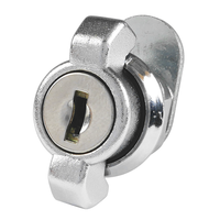 Serrure pour machines à grue et à pinces avec poignée, durable, entraxe 11 mm, 2 clés, alliage de zinc ABA