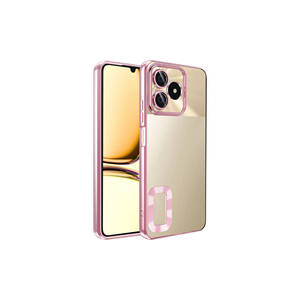 Coque de protection Netzy Realme C53 en silicone or rose avec protection d'appareil photo et logo pour téléphones mobiles A3s A55 5G – Étui de protection INS pour téléphones portables - Product Image 1