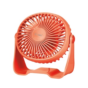 Mini ventilatore da tavolo arancione ricaricabile USB 3W 15cm (GSC 300010031) - Product Image 1