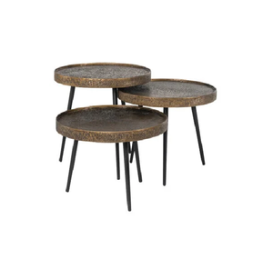 Mobilier de salon design et moderne table d'appoint avec dessus en métal et marbre meilleure qualité de gros meilleure table basse - Product Image 6