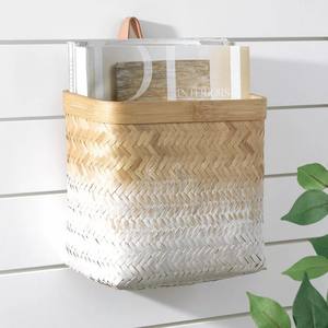 Handwoven Bamboo Wall <b>Basket</b> with Handle Perfect for <b>Storage</b> and Decor Stylish Eco Friendly Durable Ideal for Modern Homes - Product Image 3