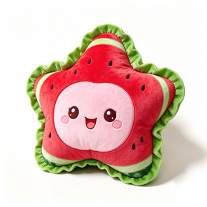 Juguete de Peluche Personalizado en Forma de Estrella de Sandía, Relleno de Algodón PP, Suave, para Niños, Alivio del Estrés, Unisex, Cumpleaños, de 5 a 7 Años - Product Image 1