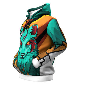 Sudaderas con capucha de gran tamaño con estampado 3D unisex transpirables de talla grande sublimación personalizada 100% poliéster/algodón teñido liso para invierno - Product Image 5