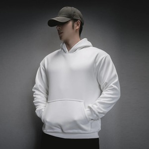 Sudaderas con capucha unisex con logotipo personalizado 240g algodón/poliéster impreso con Capucha de punto a prueba de viento sudaderas forradas ecológicas para hombres regulares - Product Image 4