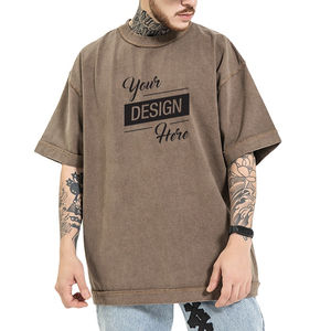 เสื้อยืดผู้ชายพิมพ์ลายสีแอซิดชาวปากีสถานเสื้อยืดสำหรับผู้ชายโอเวอร์ไซส์ผ้าคอตต้อนหนาออกแบบโลโก้ได้ตามต้องการ - Product Image 1