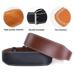 GAF Powerlifting Fitness Protector Ceinture d'haltérophilie Gym Power Lever Belt Ceinture d'haltérophilie en cuir Powerlifting Back - Product Image 4