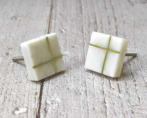 ลูกบิดประตูหินอ่อนมีขนาดสีที่กำหนดเองขนาดผลิตในอินเดีย - Product Image 4