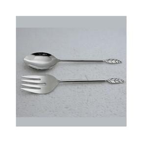 Servidor de ensaladas de acero inoxidable, juego de cubiertos de Metal, cuchara y tenedor para servir ensalada, nuevo diseño - Product Image 1