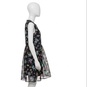 Robe décontractée sans manches en mousseline de soie écologique, polyester léger, imprimé numérique, vêtements d'été pour femmes, vêtements de mode, taille ajustée - Product Image 3