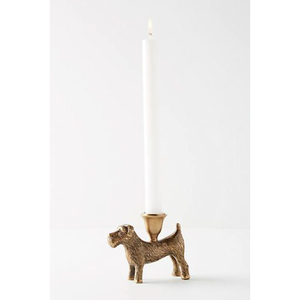 เชิงเทียนโลหะรูปทรงช้างที่วางเทียนหอมสีทอง - Product Image 5