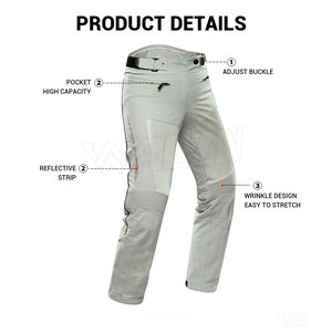 Concevez votre propre logo Pantalon de moto respirant Pantalon de moto en cuir de couleur unie - Product Image 5