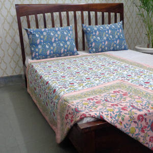 Couverture d'hiver en voile de coton biologique de haute qualité bloc de main traditionnel indien imprimé doux taille double Dohar en vente meilleur prix - Product Image 5