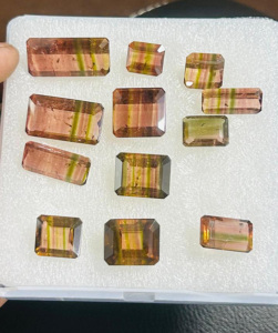 Hecho a mano corte facetado turmalina piedra preciosa forma rectangular fabricación de joyas y hallazgos accesorios componentes piedra suelta - Product Image 4