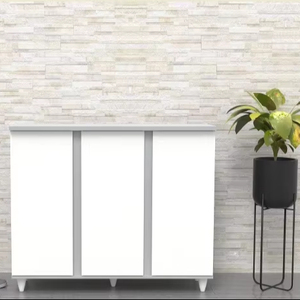 Malaysia-Made Modern MDF Shoe Cabinet Nordic Style Design for Entryway/Hallway Living <b>Room</b> Home Furniture 12-<b>13</b> Pair Capacity - Product Image 1