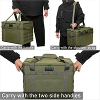 Sac fourre-tout utilitaire de qualité supérieure 38L organisateur de cuisine sac de rangement de camping tactique avec bandoulière et serrure à combinaison