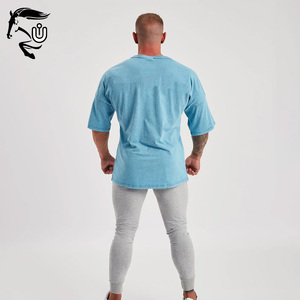 Camiseta informal vintage lavada con ácido para hombre, 100% algodón, ropa de calle de talla grande, hombro caído, 100% algodón, tejido de peso pesado en blanco - Product Image 4