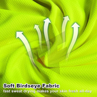 Camiseta Polo de Seguridad de Alta Visibilidad Personalizada para Hombre, para Trabajos de Construcción, Material de Poliéster, Color y Talla Personalizables, Transferencia Térmica