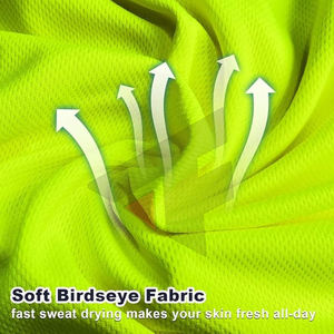 Camisetas de Alta Visibilidad Personalizadas con Camisetas de Trabajo de Construcción, Camiseta Polo de Seguridad de Poliéster y Algodón - Product Image 6